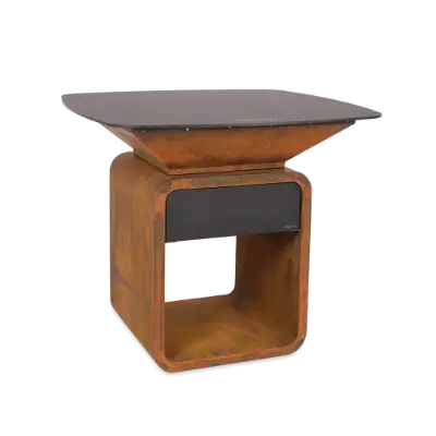 MOESTA ONE TABLE  – Corten mit Paperplank Tischplatte 